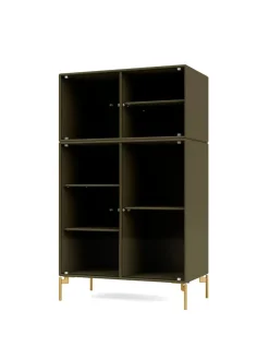 Ripple III Vitrineskab, inkl. ben fra Montana