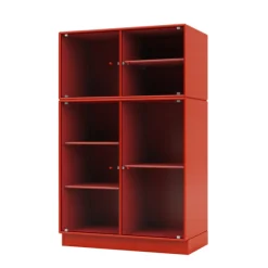 Ripple III Vitrineskab, inkl. sokkel fra Montana