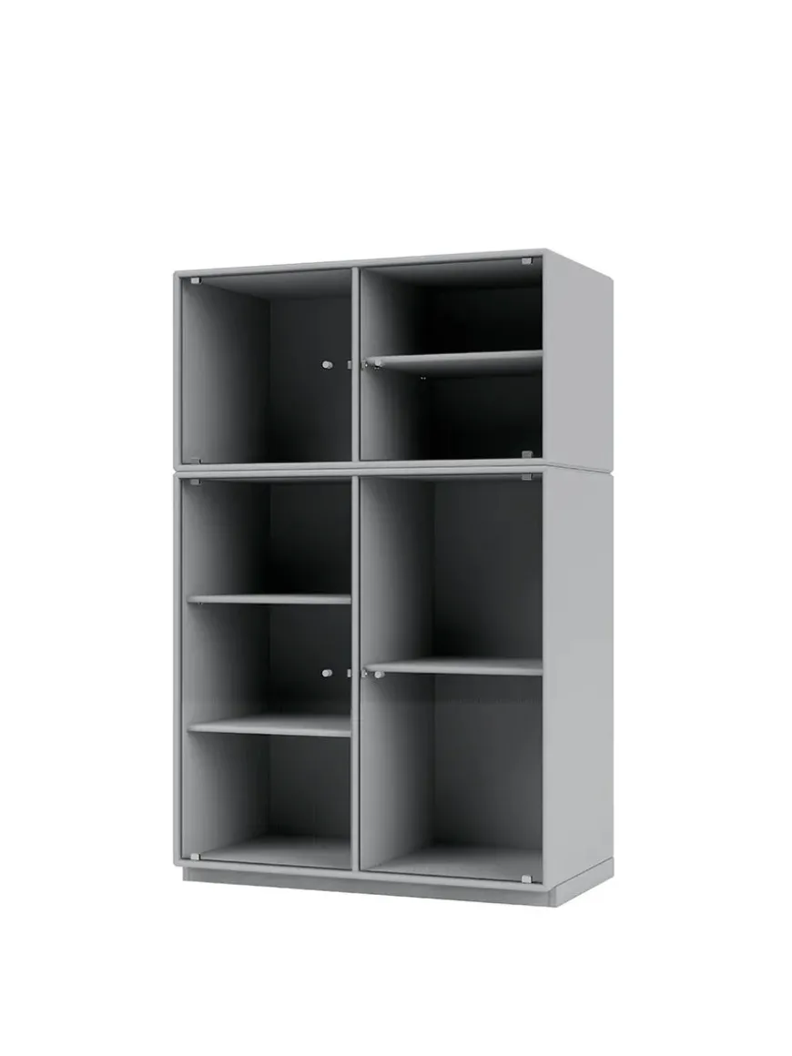 Ripple III Vitrineskab, inkl. sokkel fra Montana