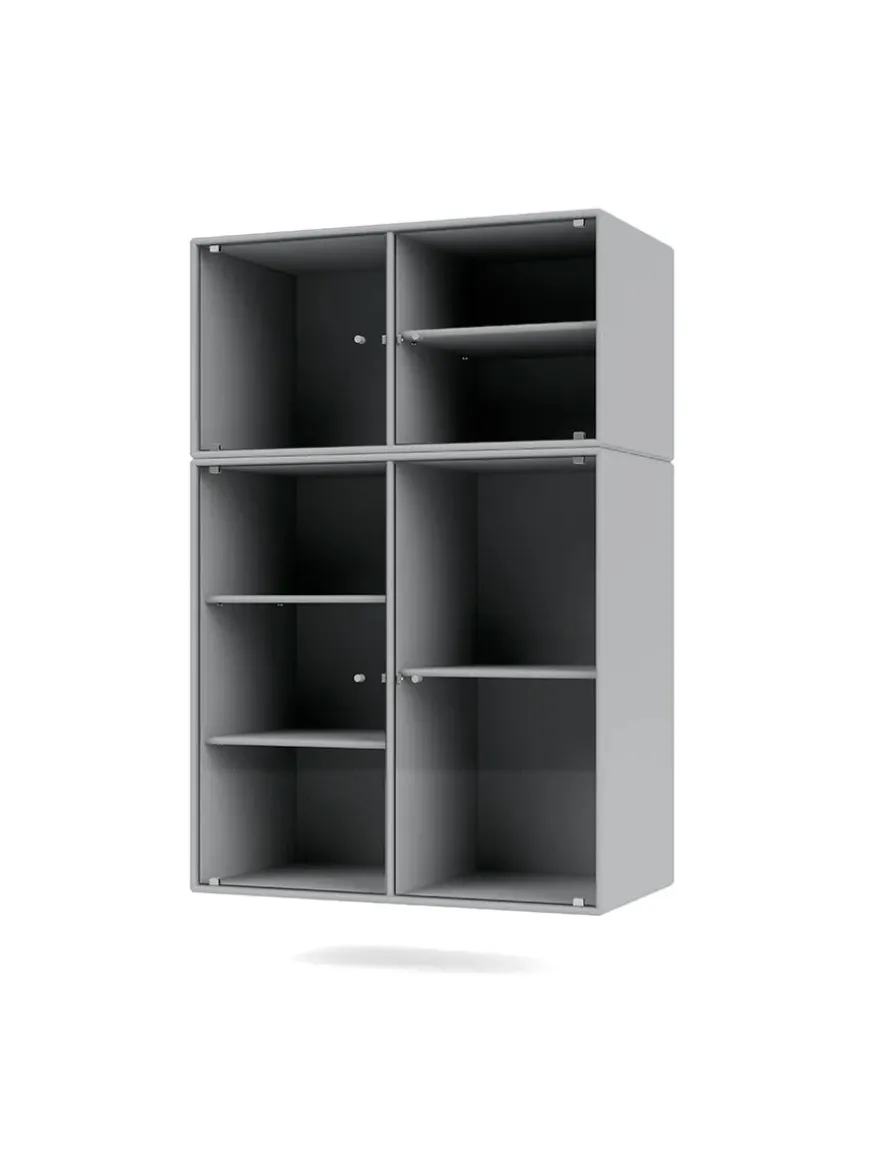 Ripple III Vitrineskab, inkl. sokkel fra Montana