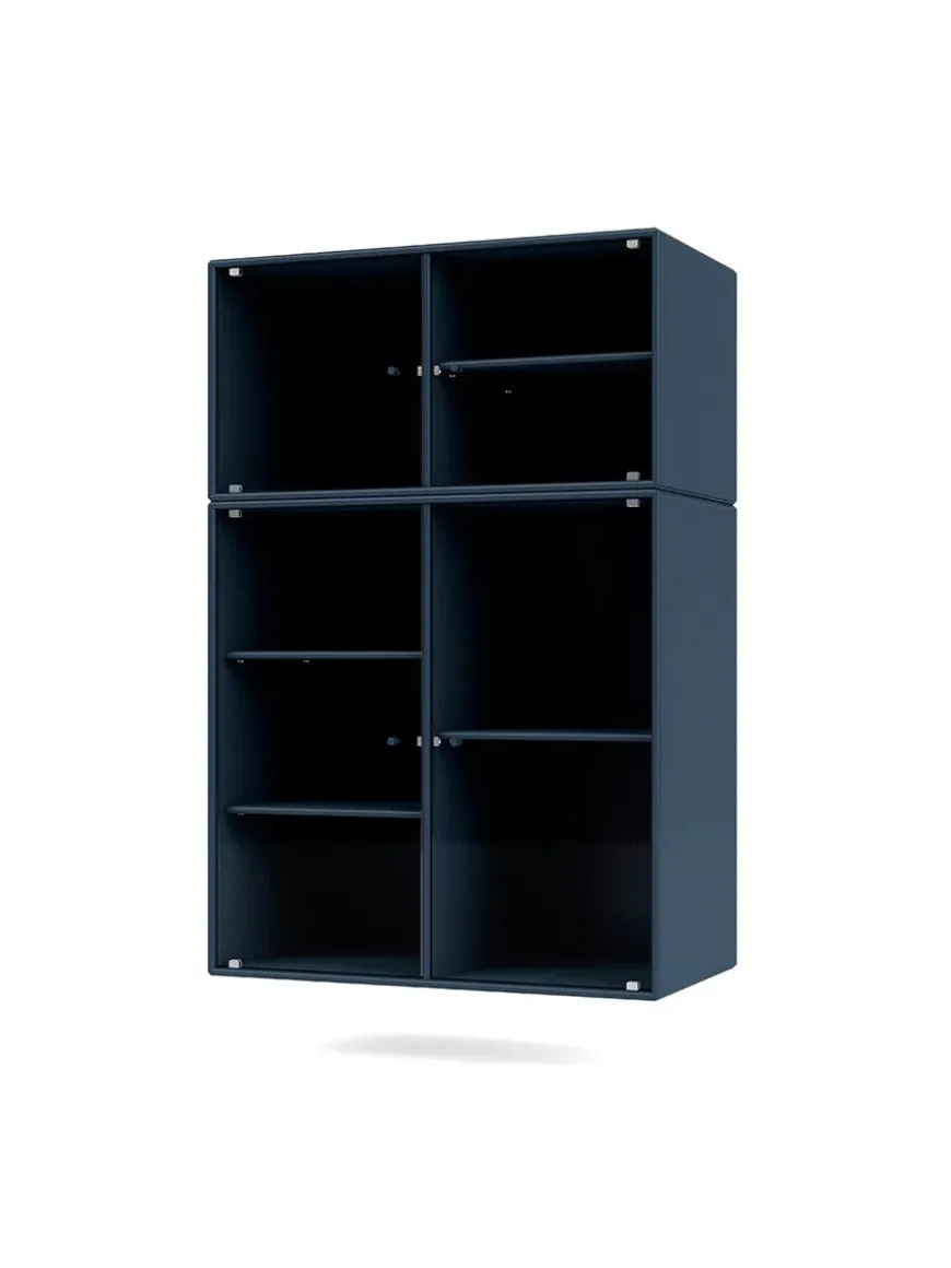 Ripple III Vitrineskab, inkl. sokkel fra Montana