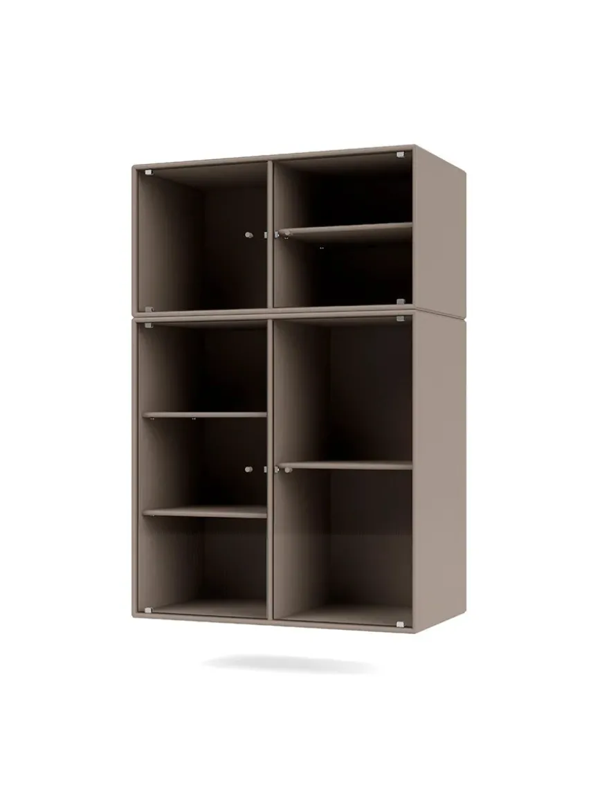 Ripple III Vitrineskab, inkl. sokkel fra Montana