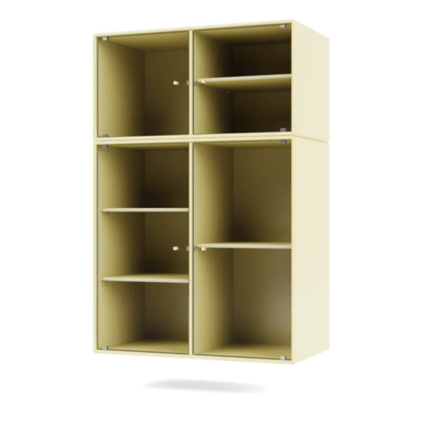 Ripple III Vitrineskab, inkl. sokkel fra Montana