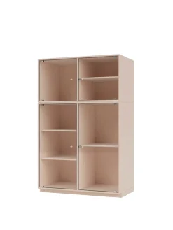 Ripple III Vitrineskab, inkl. sokkel fra Montana