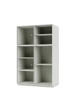 Ripple III Vitrineskab, inkl. sokkel fra Montana