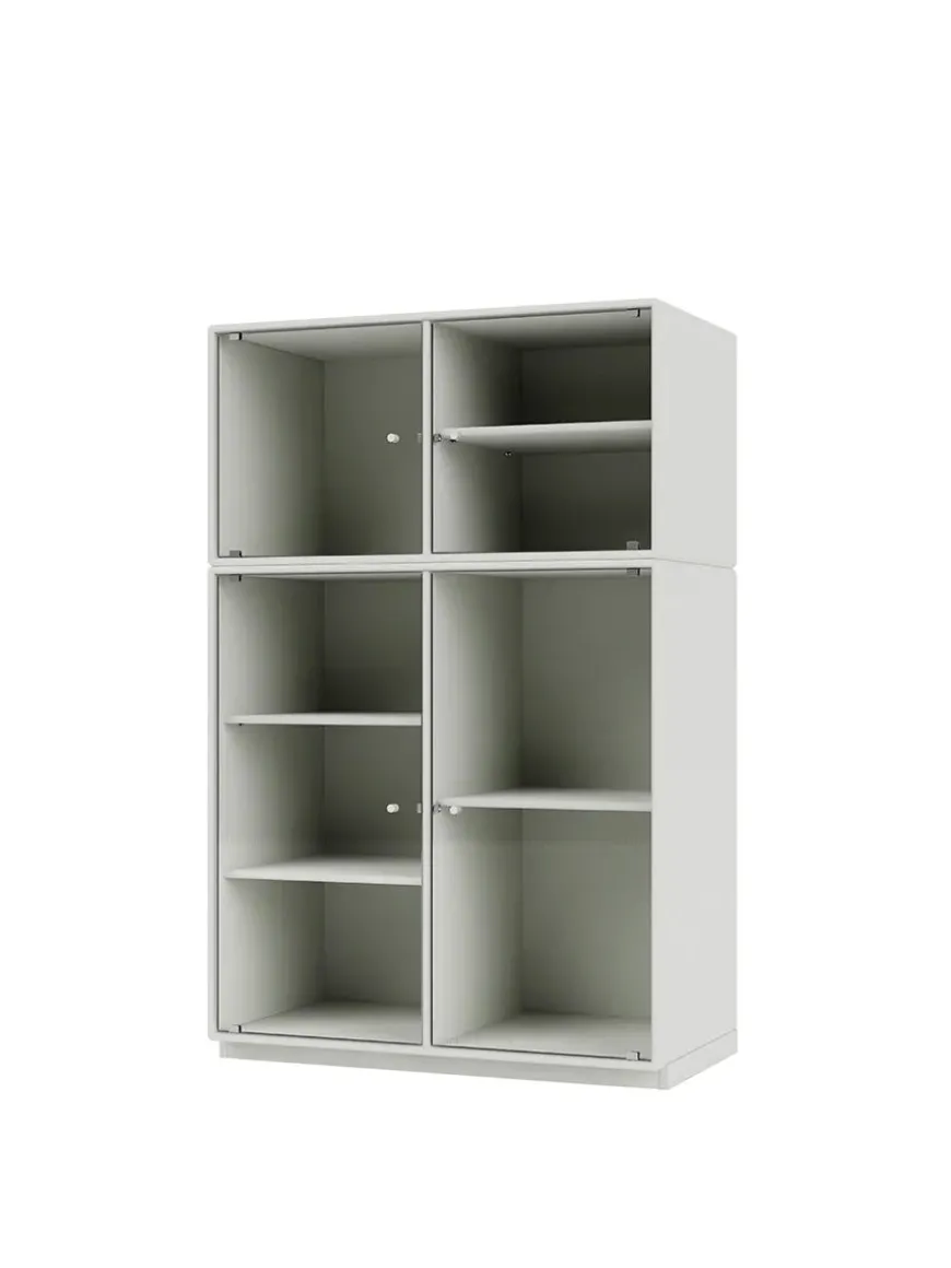 Ripple III Vitrineskab, inkl. sokkel fra Montana