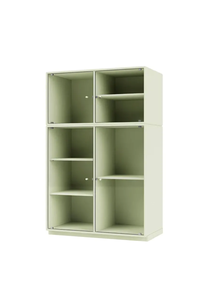 Ripple III Vitrineskab, inkl. sokkel fra Montana