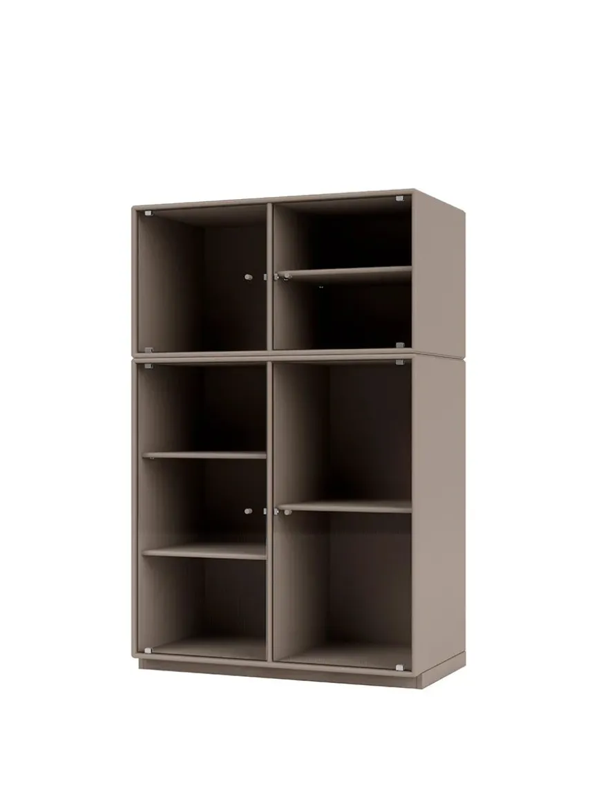 Ripple III Vitrineskab, inkl. sokkel fra Montana