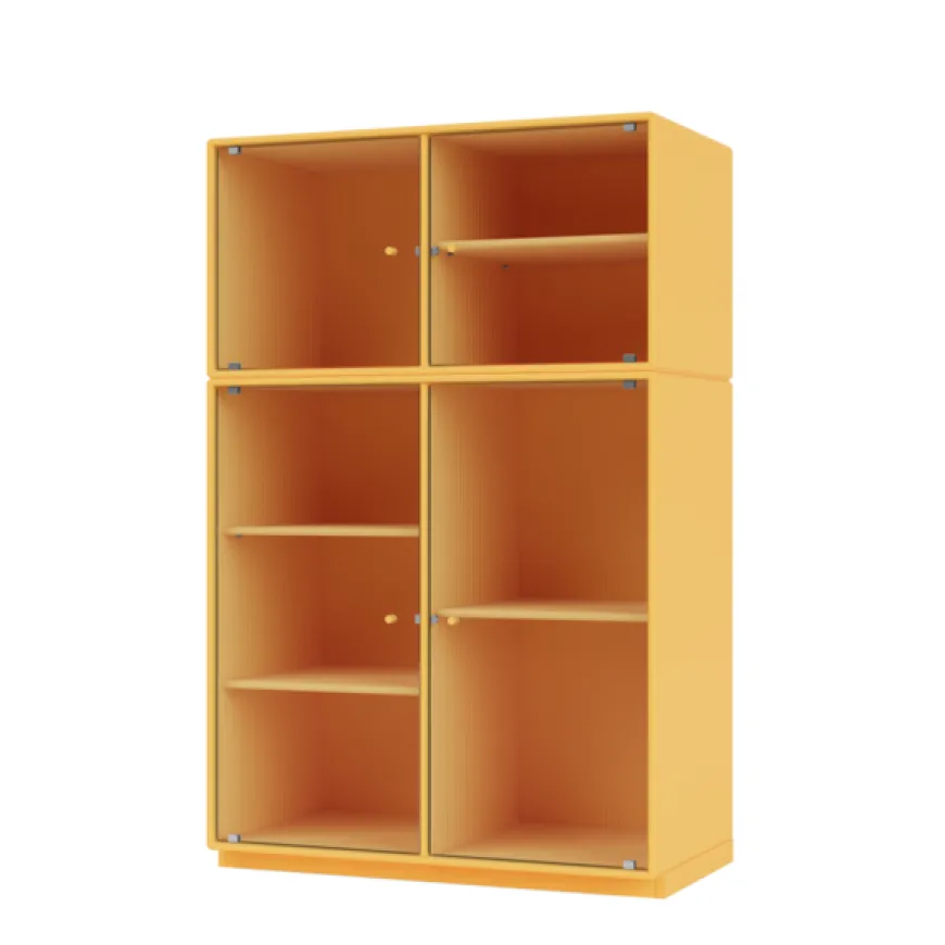 Ripple III Vitrineskab, inkl. sokkel fra Montana