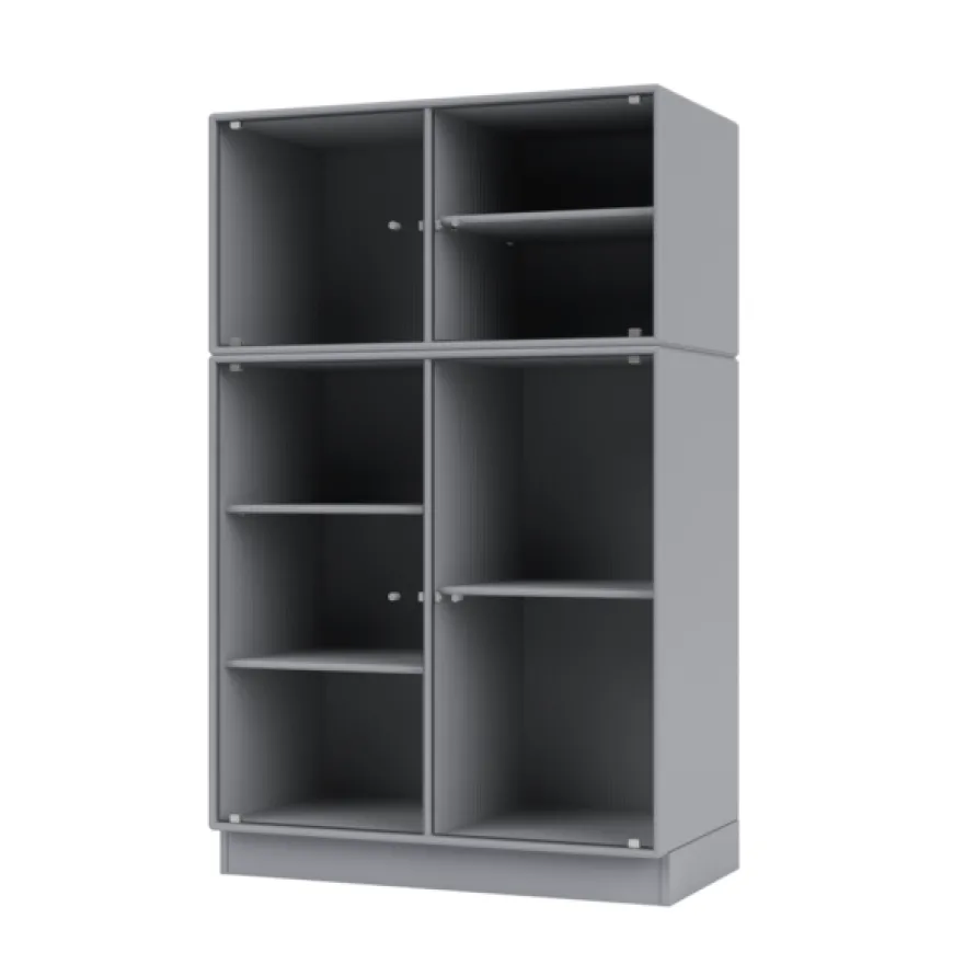 Ripple III Vitrineskab, inkl. sokkel fra Montana