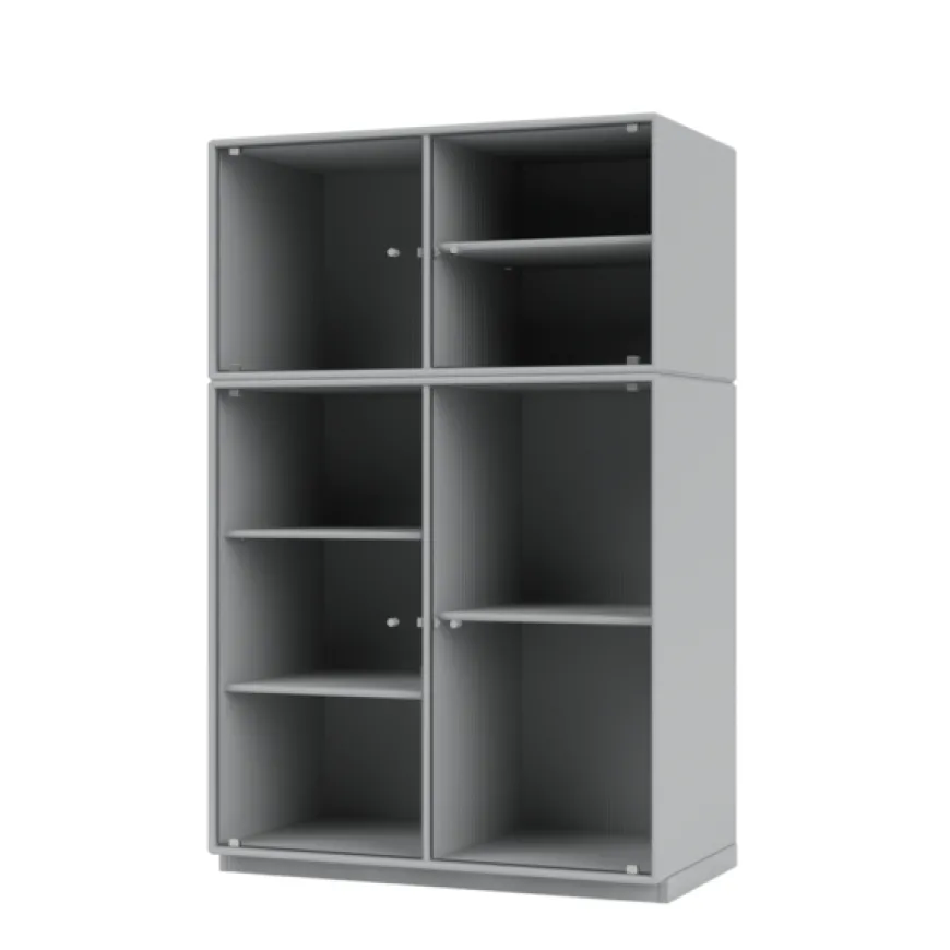 Ripple III Vitrineskab, inkl. sokkel fra Montana