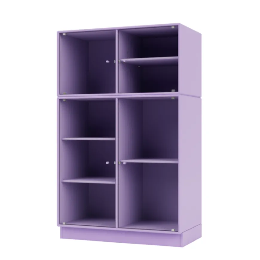 Ripple III Vitrineskab, inkl. sokkel fra Montana