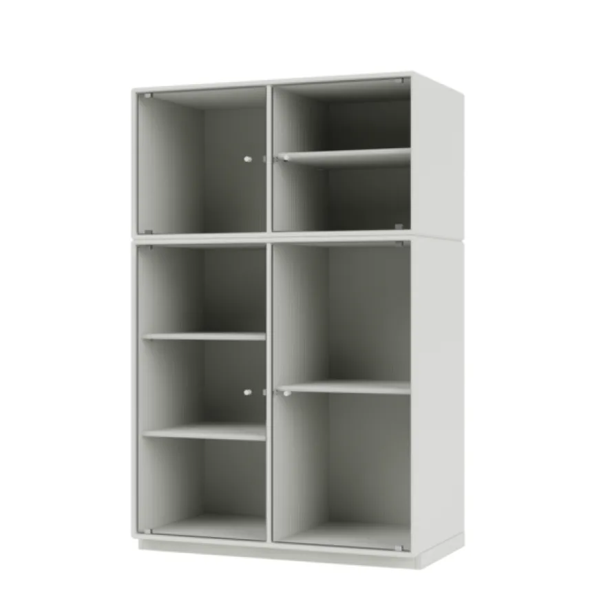 Ripple III Vitrineskab, inkl. sokkel fra Montana