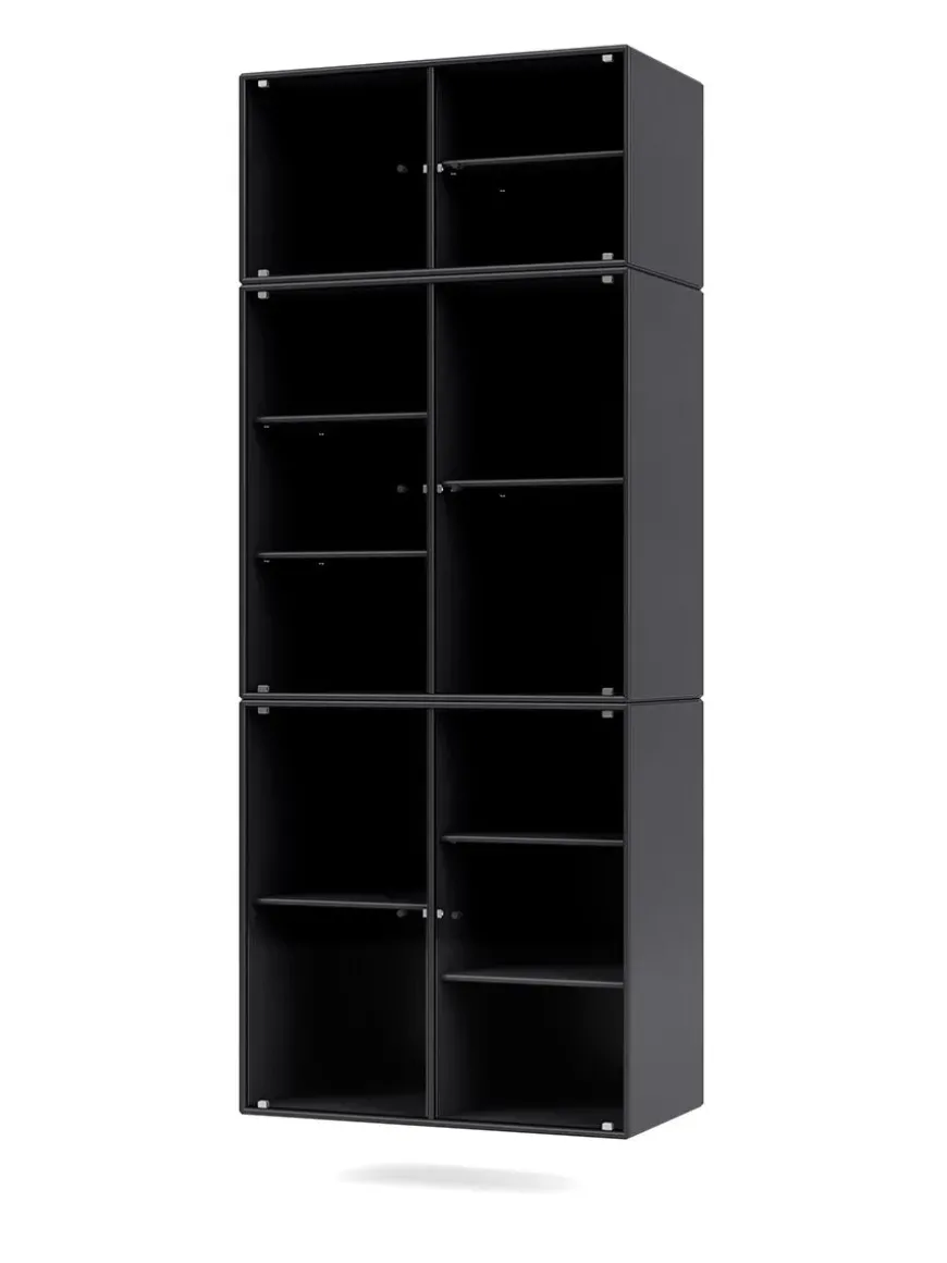 Ripple IV Vitrineskab, inkl. sokkel fra Montana