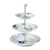 Royal Copenhagen Blå Mega Riflet, étagère 3 lag