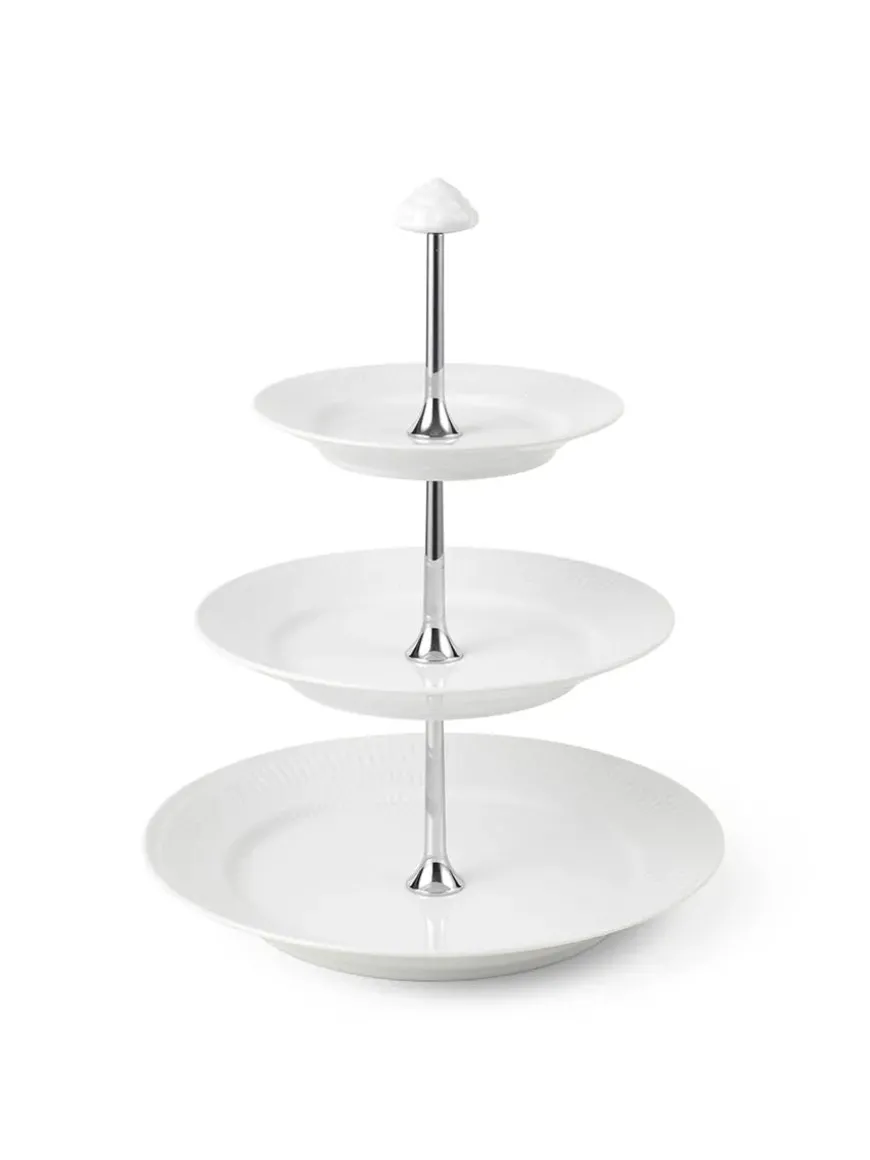 Royal Copenhagen Blå Mega Riflet, étagère 3 lag