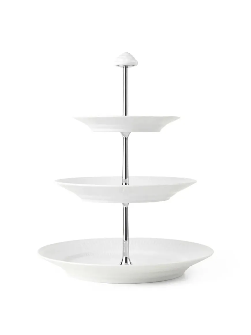 Royal Copenhagen Blå Mega Riflet, étagère 3 lag