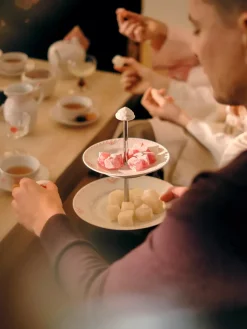 Royal Copenhagen Blå Mega Riflet, étagère 3 lag