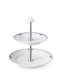 Royal Copenhagen Blå Mega Riflet, étagère 3 lag