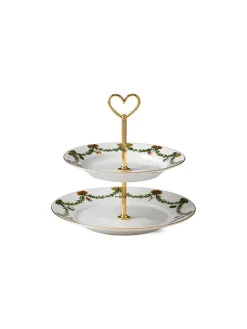 Royal Copenhagen Blå Mega Riflet, étagère 3 lag