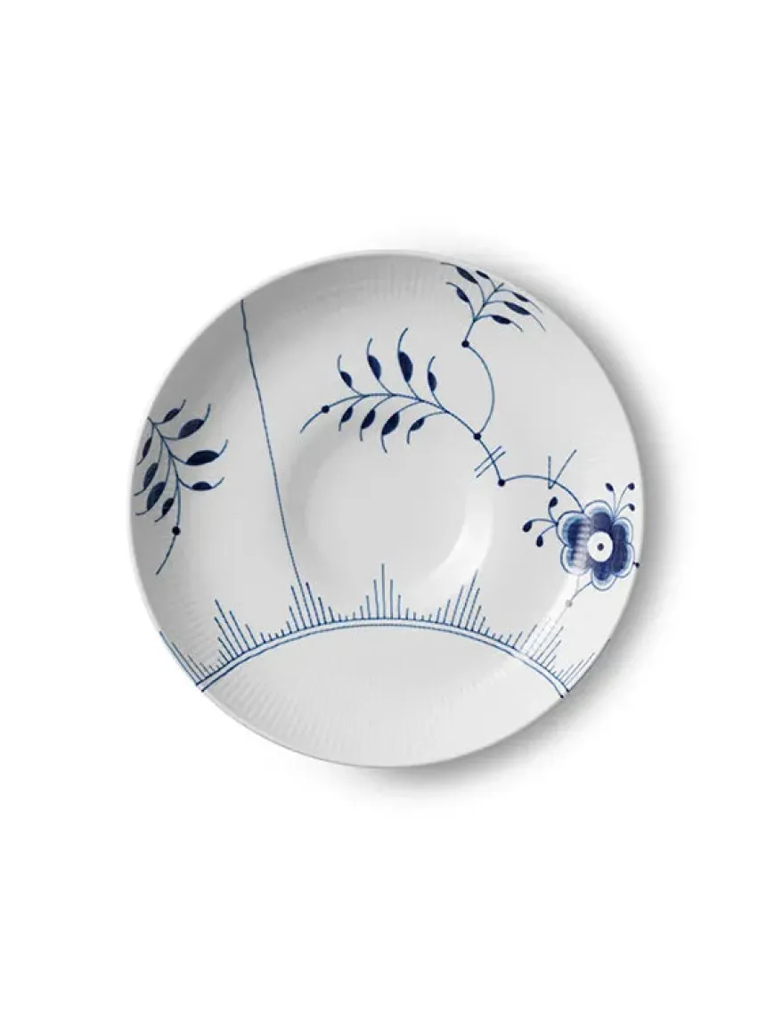 Royal Copenhagen Blå Mega Riflet, fad 34 cm