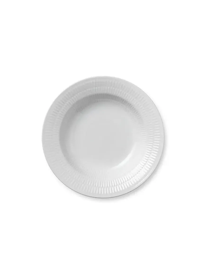 Royal Copenhagen Blå Mega Riflet, dyb tallerken 21 cm