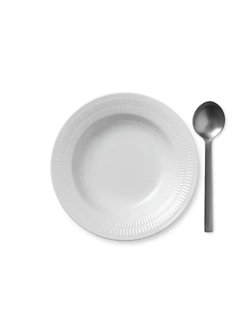 Royal Copenhagen Blå Mega Riflet, dyb tallerken 21 cm