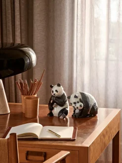 Royal Copenhagen Figurine Panda, med unge 13 cm