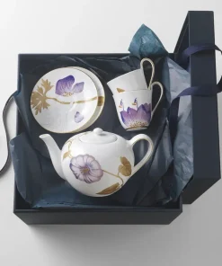 Royal Copenhagen Flora højhankskop med underkop, Kornblomst