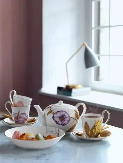 Royal Copenhagen Flora tekande med låg, Snerle