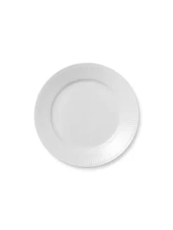 Royal Copenhagen Hvid Elements, tallerken 22 cm