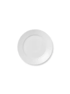 Royal Copenhagen Hvid Riflet, tallerken 22 cm