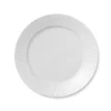 Royal Copenhagen Hvid Riflet, tallerken 27 cm