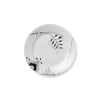 Royal Copenhagen Sort Mega Riflet, tallerken 19 cm