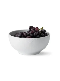 Royal Copenhagen Sort Mega Riflet, skål 18 cm