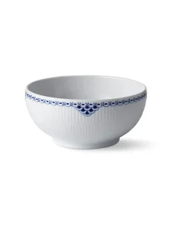 Royal Copenhagen Sort Mega Riflet, skål 18 cm