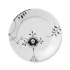 Royal Copenhagen Sort Mega Riflet, tallerken 27 cm