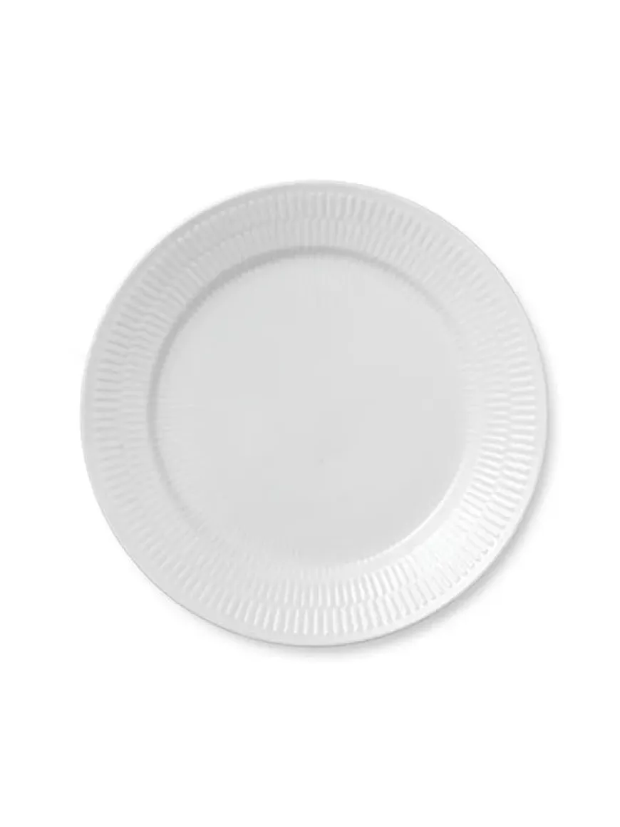 Royal Copenhagen Sort Mega Riflet, tallerken 27 cm