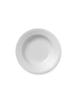 Royal Copenhagen Sort Mega Riflet, dyb tallerken 21 cm