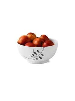 Royal Copenhagen Sort Mega Riflet, skål 24 cm