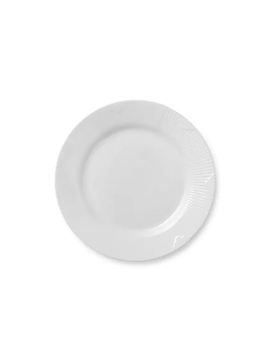 Royal Copenhagen Sort Mega Riflet, tallerken 22 cm