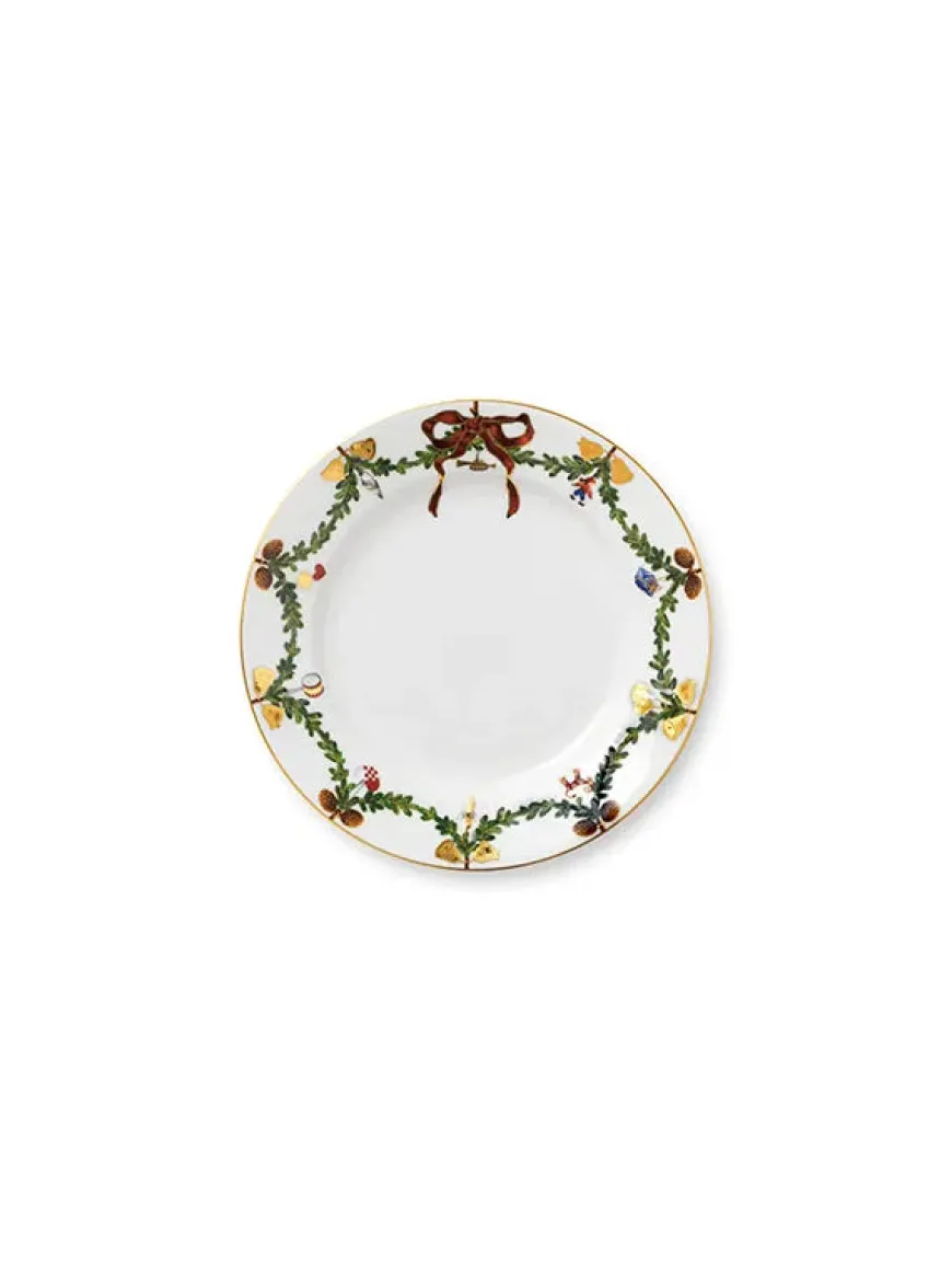 Royal Copenhagen Stjerne Riflet Jul, tallerken 22 cm