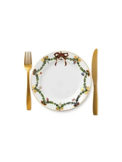 Royal Copenhagen Stjerne Riflet Jul, tallerken 22 cm