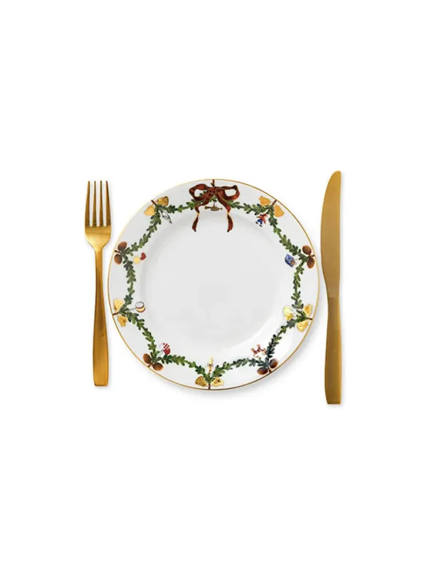 Royal Copenhagen Stjerne Riflet Jul, tallerken 22 cm