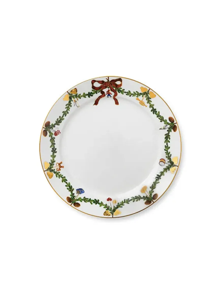 Royal Copenhagen Stjerne Riflet Jul, tallerken 27 cm