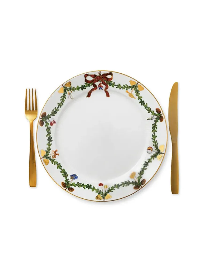 Royal Copenhagen Stjerne Riflet Jul, tallerken 27 cm