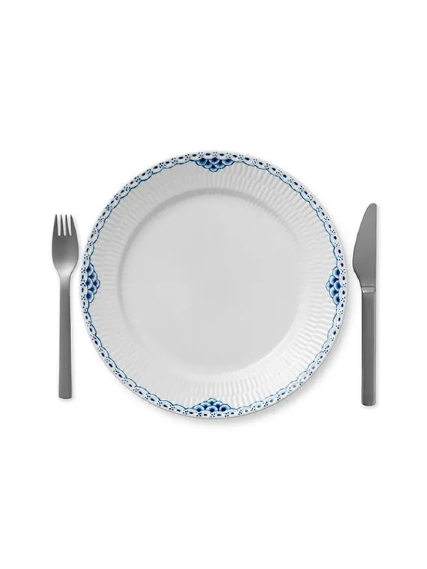 Royal Copenhagen Stjerne Riflet Jul, tallerken 27 cm