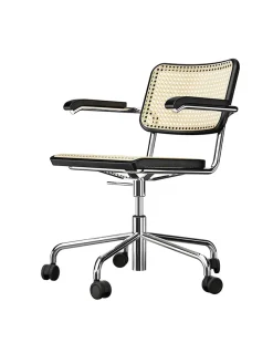 S 64 VDR Kontorstol, sort fra Thonet