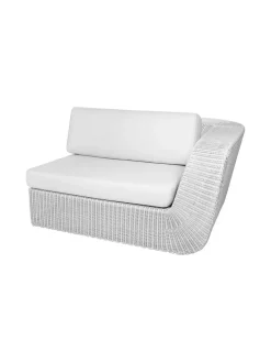 Savannah 2 pers Venstre Modulsofa, hvid/grå fra Cane-line