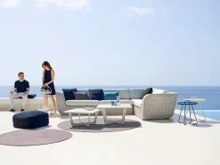 Savannah Modulsofa hjørne, hvid/grå fra Cane-line